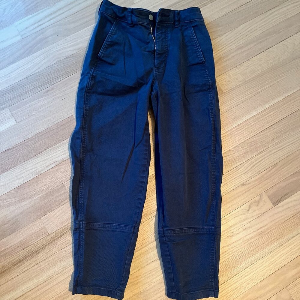 Everlane Navy Cropped Ankle Pants